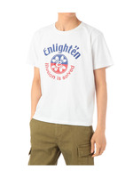 クルーネック天竺プリントTシャツ