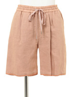 バイカラーリネンショートPT