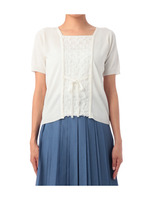 フロント異素材切り替えニット