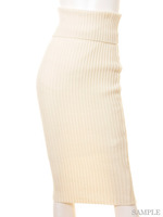 リブニットスカート