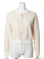 [Salon de Balcony]KNIT TWEED BLOUSON