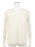 【CHIC】シフォンフレアショートTOPS