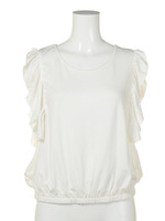 袖フリルノースリカット