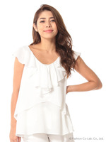 ラッフルフリルブラウス