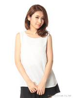 異素材タンクブラウス