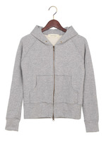 JC 14 吊り編み裏毛チビZIPフードパーカー