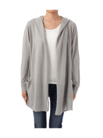 フード付きトッパーニットカーディガン