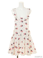 I LOVE USA SALOPETTE SKIRT