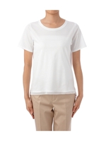 チュール使いクルーネックカットソー