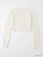 パールまみれニット