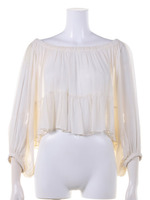 バックリボンブラウス