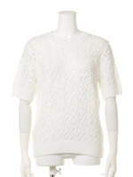 【BED＆BREAKFAST】Leaf　Pattern　Knit　Shortsleeve