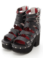 厚底ブーツサンダル