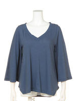 【BED＆BREAKFAST】Technorama　Thin　Stripe　V−Neck　Flare　Slee