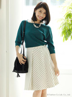 ストライプタックスカート