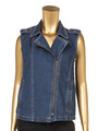ライダースデニムベスト