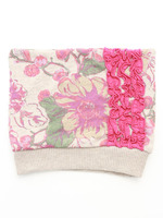 ウインターフラワープリント 帽子