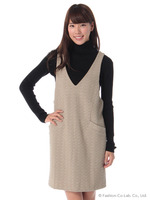 キルト千鳥ジャガードジャンスカ