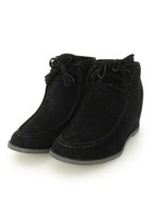 タッセル付モカシンインヒールブーツ