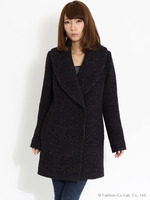 ニットカルゼビッグカラーコート