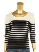 ミラノリブボーダーニットトップス