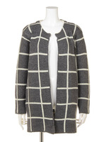 格子柄ニットJK