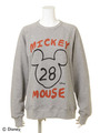 手書き風ミッキーロゴ スウェットトレーナー