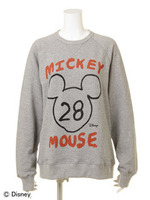 手書き風ミッキーロゴ スウェットトレーナー