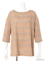 シャギーボーダーブラウス