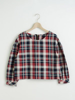 チェック長袖PO