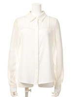 フェイクレイヤードブラウス