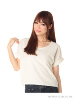 カラーツィード調天竺Ｔシャツ