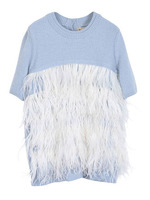 マラボー切替ニットチュニック