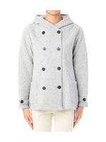 中綿入りフーデットカーディガン