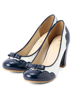 【Penderie】エナメルバイカラーパンプス