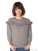 【ROSE BUD】RUFFULE 3/4SLV P/O 