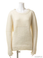 モヘヤプレーティングニットPO