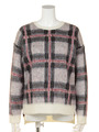 【CASUAL】チェックジャガードTOPS