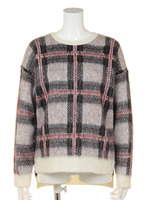 【CASUAL】チェックジャガードTOPS