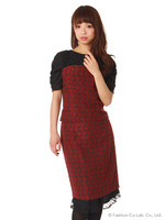 [7th アニバーサーリ]フラワー柄SET UP×トップス×チュールスカート4点SET