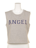 ロゴプリントスリーブレスプルオーバー