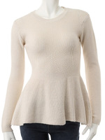 【ECURY】ぺプラムニットトップス