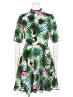 Tropical Cruise Highneck Dress