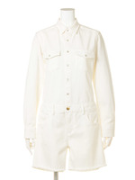 【BED&BREAKFAST】Stretch Kersey Short Jumpsuit