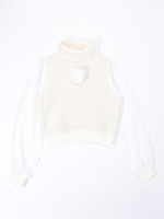 袖シフォンタートル