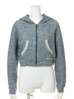 裏毛ショートパーカー