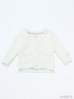 moco moco ボーダーbabyカーディガン