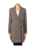 ガウン風ロングニットカーディガン