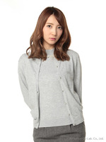 ビジュートップス×パールボタンカーディガン