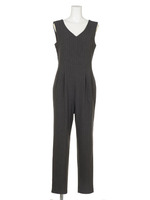 ピンストライプルーズロンパース